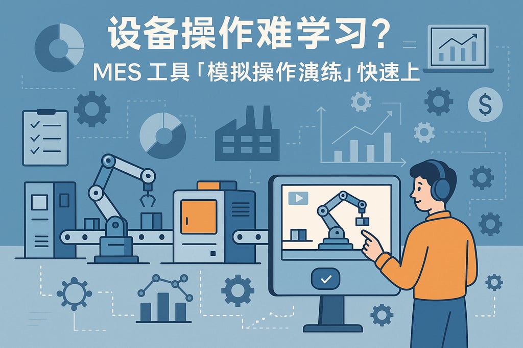 设备操作难学习？MES 工具「模拟操作演练」快速上手